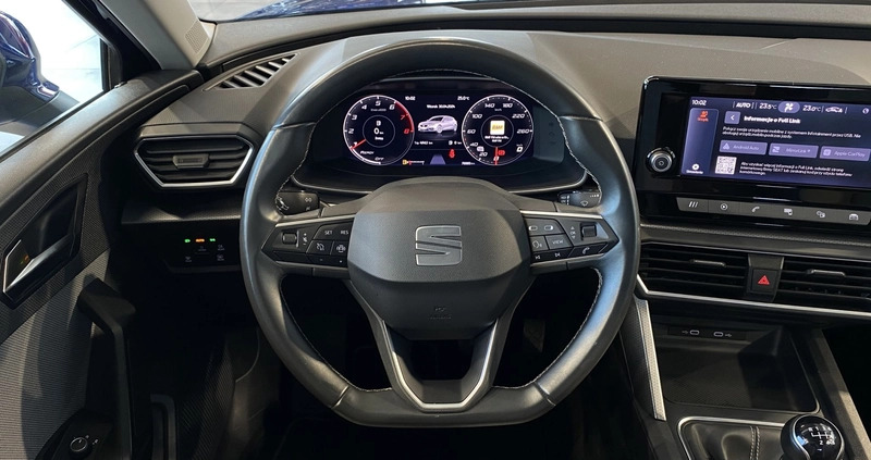 Seat Leon cena 76900 przebieg: 76900, rok produkcji 2021 z Dąbrowa Białostocka małe 326